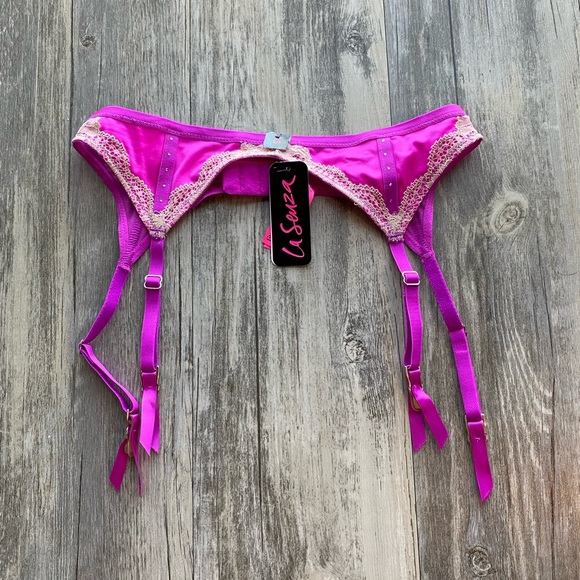 La SENZA Intimates & Sleepwear Fuschia Garter Belt Poshmark